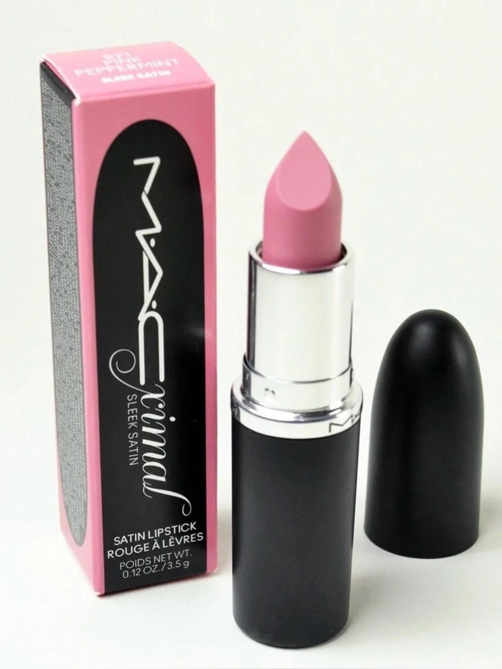MAC Cool-Toned Pink Lip Duo Pink Peppermint Lipstick + Oyster Girl Lipglass NIB